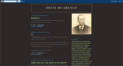 Desktop Screenshot of deciamiabuelo.blogspot.com