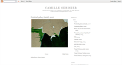 Desktop Screenshot of camilleserisier.blogspot.com