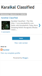 Mobile Screenshot of karaikal-classified.blogspot.com