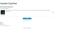 Tablet Screenshot of karaikal-classified.blogspot.com