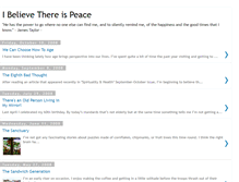 Tablet Screenshot of ibelievethereispeace.blogspot.com