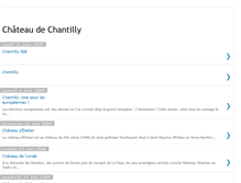Tablet Screenshot of chateau-de-chantilly.blogspot.com
