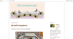 Desktop Screenshot of hethobbyhoekje-vanmieke.blogspot.com