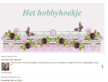 Tablet Screenshot of hethobbyhoekje-vanmieke.blogspot.com