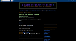 Desktop Screenshot of emusicinfo.blogspot.com