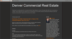 Desktop Screenshot of commercialrealestatedenver.blogspot.com