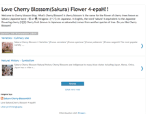 Tablet Screenshot of ilovesakuraflower.blogspot.com