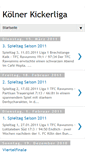 Mobile Screenshot of kicker-liga-koeln.blogspot.com