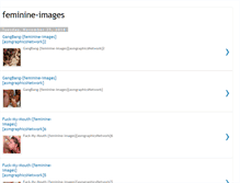 Tablet Screenshot of feminine-images.blogspot.com