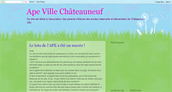 Desktop Screenshot of apevillechateauneuf.blogspot.com