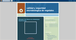 Desktop Screenshot of calidadyseguridadmicrobiologicadelosv.blogspot.com