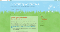 Desktop Screenshot of networkingadventures.blogspot.com