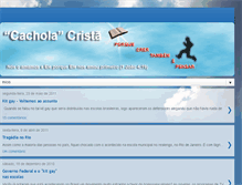 Tablet Screenshot of cacholacrista.blogspot.com