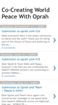 Mobile Screenshot of co-creatingworldpeaceeffortwithoprah.blogspot.com