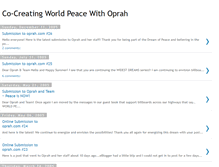 Tablet Screenshot of co-creatingworldpeaceeffortwithoprah.blogspot.com