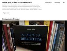 Tablet Screenshot of letras-livres.blogspot.com