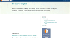 Desktop Screenshot of medicalcodinghub.blogspot.com