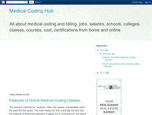 Tablet Screenshot of medicalcodinghub.blogspot.com