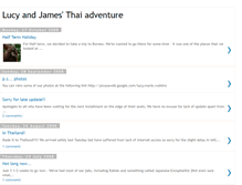 Tablet Screenshot of lucyandjames.blogspot.com