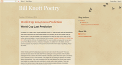 Desktop Screenshot of billknottpoetry.blogspot.com