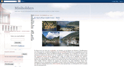 Desktop Screenshot of miniholidays.blogspot.com