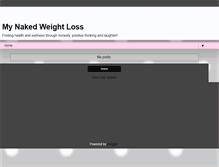 Tablet Screenshot of mynakedweightloss.blogspot.com