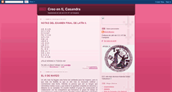 Desktop Screenshot of creoencasandra.blogspot.com