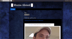 Desktop Screenshot of muznaahmed.blogspot.com