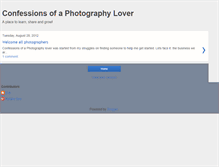 Tablet Screenshot of confessionsofaphotographylover.blogspot.com