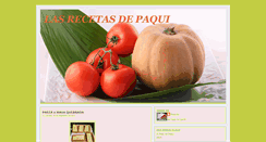 Desktop Screenshot of lasrecetasdepaqui.blogspot.com