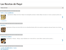 Tablet Screenshot of lasrecetasdepaqui.blogspot.com