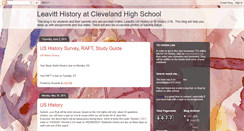 Desktop Screenshot of leavitthistory.blogspot.com