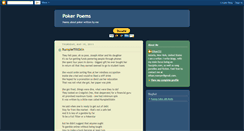 Desktop Screenshot of pokerpoems.blogspot.com