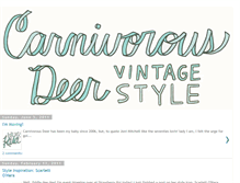 Tablet Screenshot of carnivorousdeer.blogspot.com