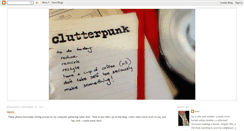 Desktop Screenshot of clutterpunk.blogspot.com