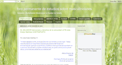 Desktop Screenshot of foro-masculinidades.blogspot.com