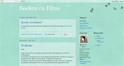 Desktop Screenshot of boekenenfilms.blogspot.com
