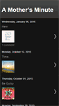 Mobile Screenshot of amothersminute.blogspot.com