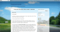 Desktop Screenshot of heatherbrarian.blogspot.com