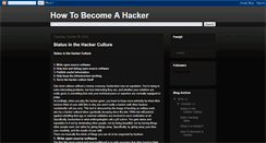 Desktop Screenshot of howtobecomahacker.blogspot.com