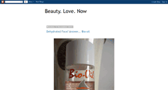 Desktop Screenshot of beautylovenow.blogspot.com