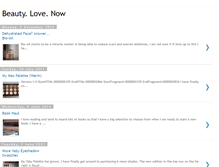 Tablet Screenshot of beautylovenow.blogspot.com