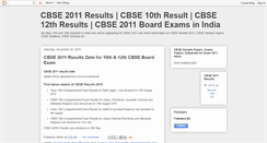Desktop Screenshot of cbse2011results.blogspot.com