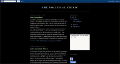 Desktop Screenshot of criticaboutpolitics.blogspot.com