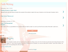 Tablet Screenshot of faithwriting.blogspot.com
