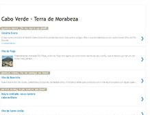 Tablet Screenshot of cabo-verde-turismo.blogspot.com