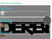 Tablet Screenshot of homealonemopeds.blogspot.com