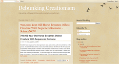 Desktop Screenshot of debunkingcreationism.blogspot.com