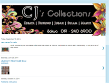 Tablet Screenshot of cjscollections.blogspot.com