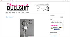 Desktop Screenshot of beautyandthebullshit.blogspot.com